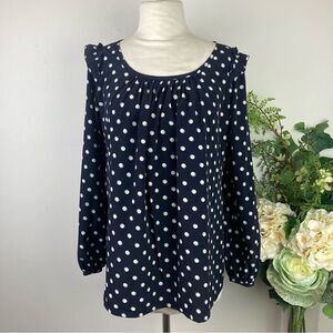 BUONA GIORNATA blouse | polka dot | workwear | size small